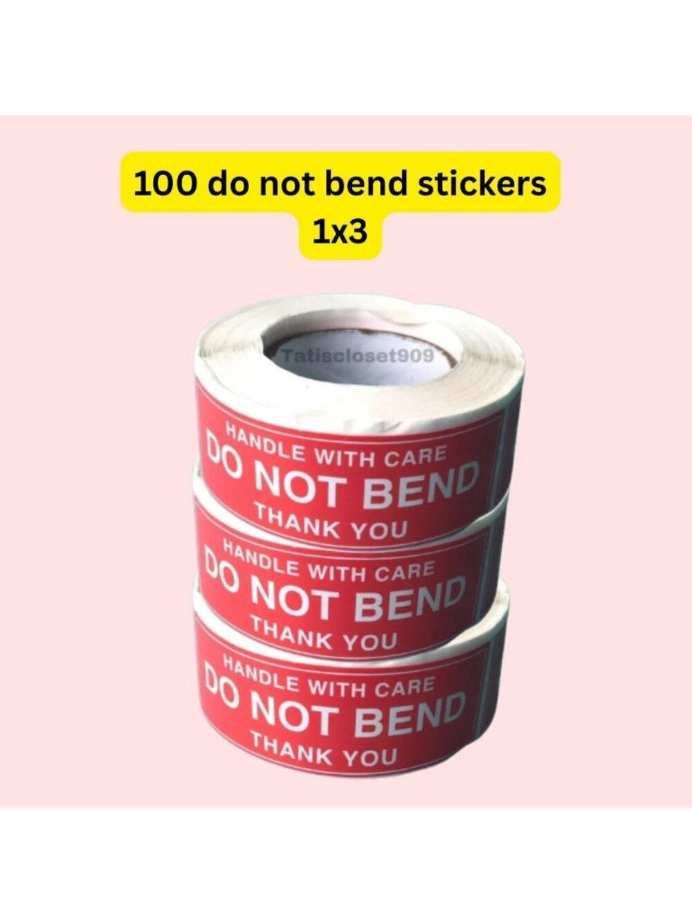 100 Red Do Not Bend